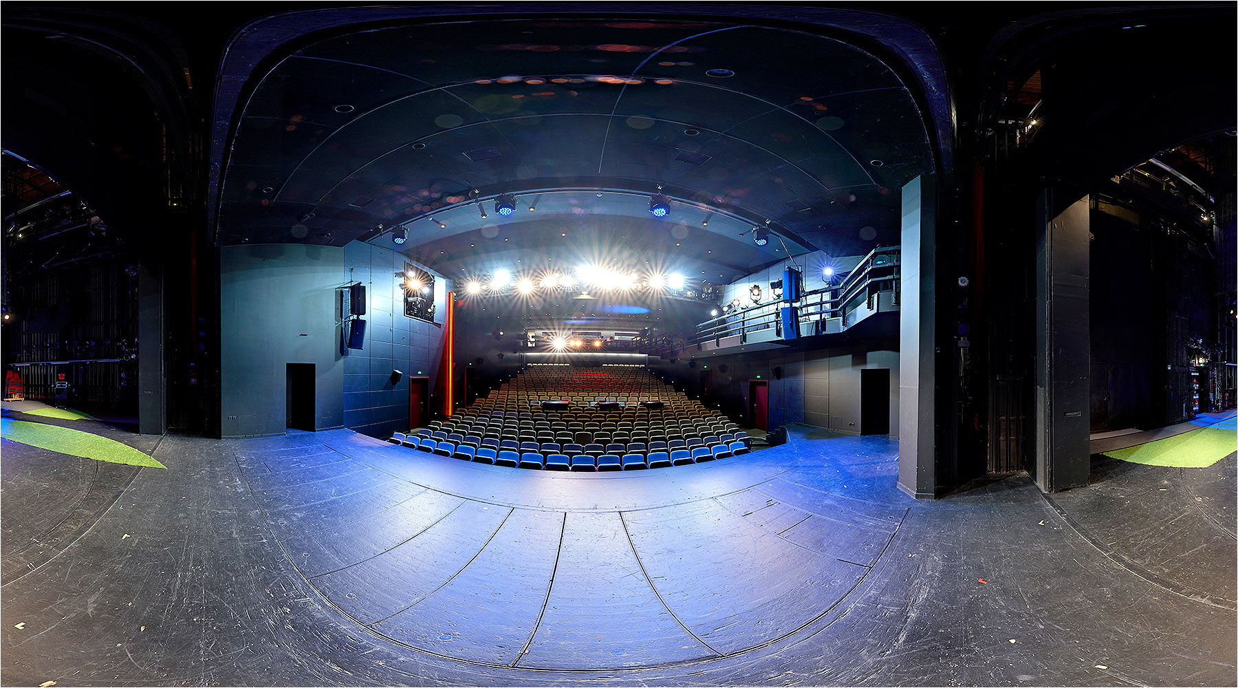  Kugelpanorama von der Bühne in Probensituation des Chemnitzer Schauspielhauses.Copyright by Fotostudio Jörg Riethausen  